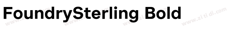 FoundrySterling Bold字体转换